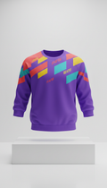 Vivid violet unisex graphic sweatshirt